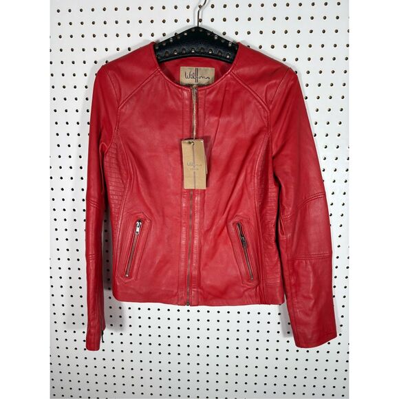 Wilsons Leather motto leather jacket size S